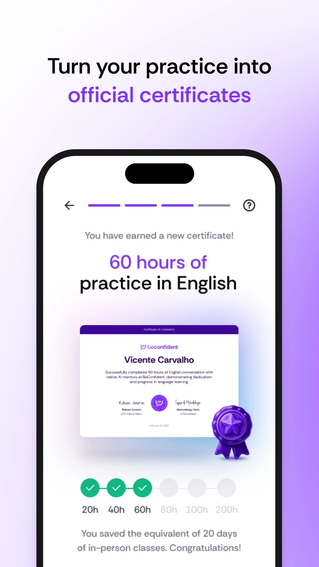 BeConfident screenshot